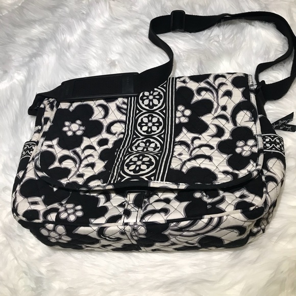 vera bradley black and white purse